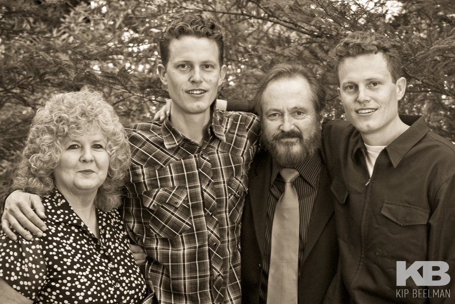 Debra Logan, Logan Miller, Lance Logan and Noah Miller