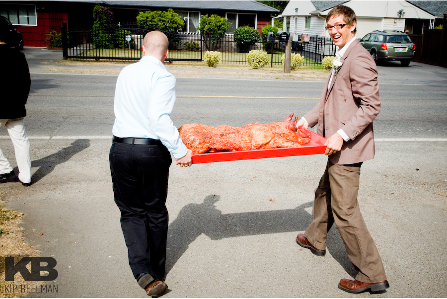 Roast pig